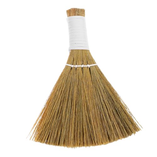 Happyyami Kleiner Handbesen Aus Natürlichem Gras Tragbarer Mini-Besen Für Tisch- Sofareinigung Leicht Kompakt Vielseitig Für Haushalt Büro Und Auto Einfache Handhabung