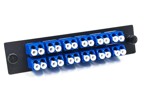 Panneau de brassage LC/UPC duplex monomode 24 ports pour baie informatique et tiroir optique