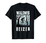 Biker Vintage Waldweg Heizer Wandern Wald T-Shirt