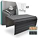 D&D Living® - Bandeja para sofá Flexible | Soporte de reposabrazos para sofá de Madera Natural (50 x 35 cm), Color Negro