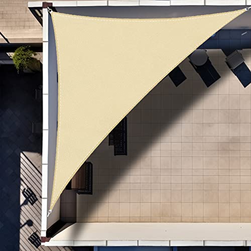 BAILR Dreieckiges Sonnensegel 3x3x3m – Wasserdicht, UV-Schutz 95%