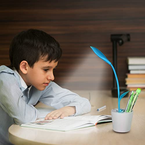 Iegrow Kids Desk Lamp, Cute Classroom Table Plant Lamps For Child, Students & Adults, Mini Green Flexible Usb Touch Led Lamp With 3 Level Dimmer #TOP6