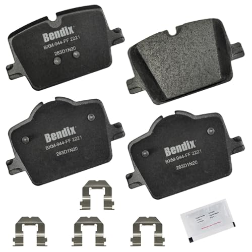 Image of Bendix Priority1 CFM2221 Semi-Metallic Rear Brake Pads for Select Models BMW 230i,330e,330i,430i,xDrive,Gran Coupe,i4,Z4,Toyota GR Supra