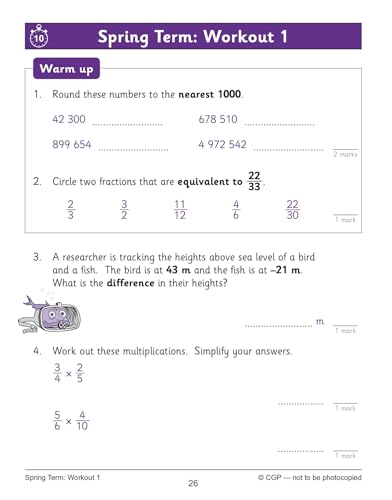 KS2 Year 6 Maths 10-Minute Weekly Workouts