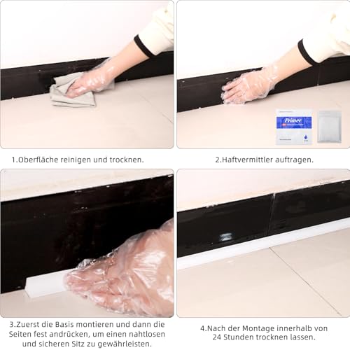 15mm*20mm Zierleisten Selbstklebend, 3 Meter Flexible Silikon Eckleiste Abschlussleiste für Wand,Fliesen,Schrankkanten,Weiße Dreieckleiste Abschlussleiste Küchenarbeitsplatte