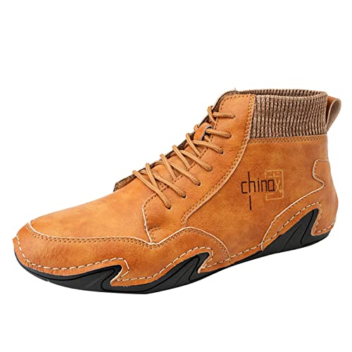 Chaussures de sport marron taille 45 pour homme avec bande élastique