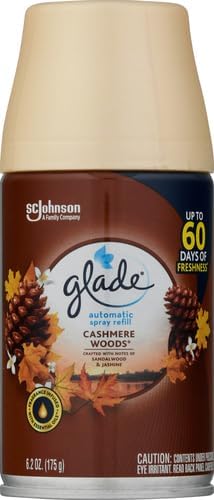 Miniatura 2 de Glade Recambio automático en aerosol, ambientador para el hogar y el baño, maderas de cachemira, 6.2 onzas (paquete de 2)