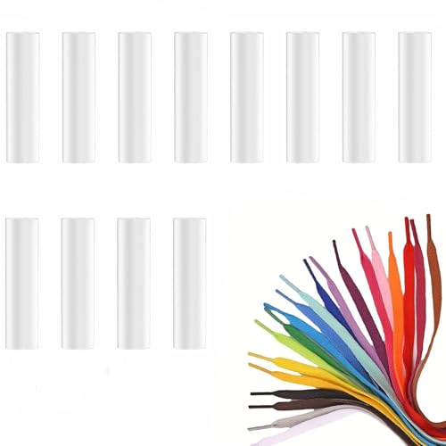 12pcs Sneaker Shoe Lace Shortening Repair Aglet Tips