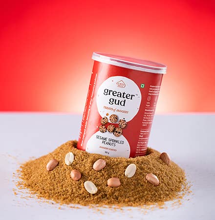 Almond House- Greater Gud- Sesame Sprinkled Peanuts - 100gms (Pack of 2)