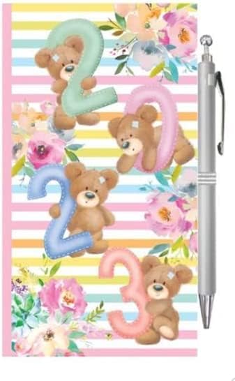 2023 Pocket Week To View Diary PVC Glitter Design Fashion Diary With Elastic Closure (Pink)