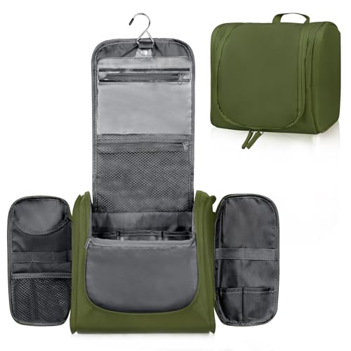 Grande trousse de voyage suspendue en textile déperlant haut de gamme