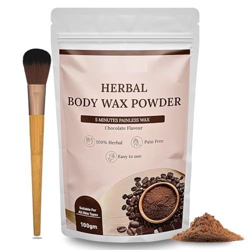 Pack of 1 Wax Powder - 3.52Ounce / 100Gram - Hair Removal Powder Chocolate Flavor