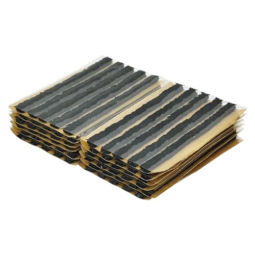 Image of TS-160D60 Tire Rubber Plug Strings (1 /4 inch x 4 inch Black 60 Strips), 6 x 100 mm Emergency Tubeless Tyre Repair Plugs for Flat Tire Repair Puncture