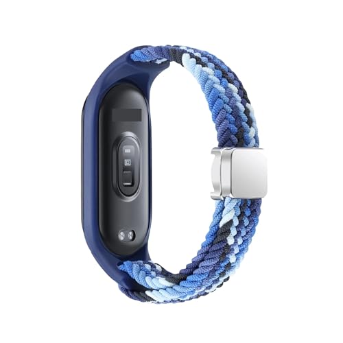 Bracelet Xiaomi Mi Band 8 tressé à boucle magnétique ajustable solo