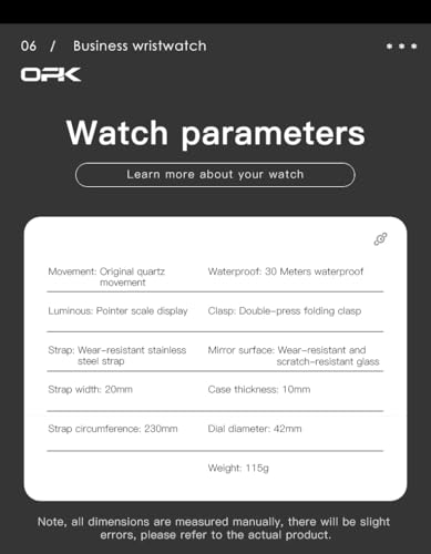 Image of OPK Watches for Men Diamond Roman Analog Mens Watches Waterproof Large Stainless Steel Men Wrist Watch Business Father Gift Watch Blue