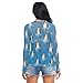 Cartoon Winter Penguin See Through Tops for Women Mesh Sheer Tops Long Sleeve Women Blouse Zipper Handle Swimming Pool Beach Camping Size XXL