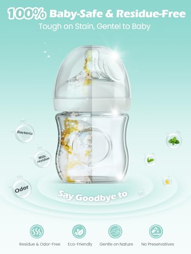Image of 240PCS Official Detergent Cleaning Tablets: for Baby Brezza Grownsy Papablic Momfann Bottle Washer - Baby Bottle Washer Tablets for All Brands Bottles Washers Machines