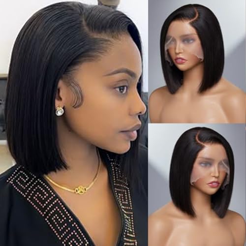 VCVVCV Bob Wig Human Hair 13x6 Hd Lace Front Human...