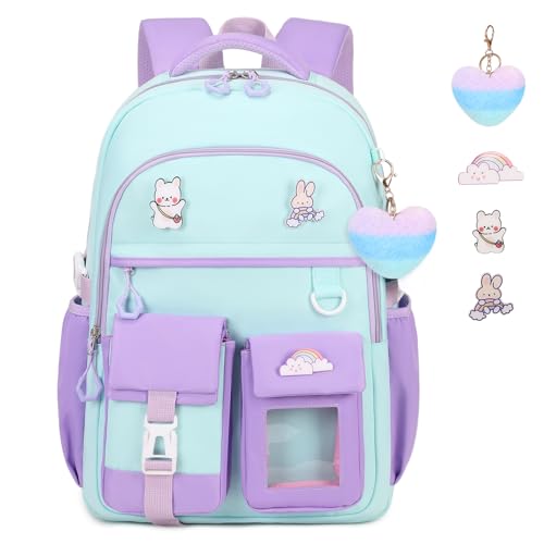 Girls Backpack, Lightweight Kids Backpack Kawaii School...