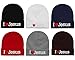 I Love Jesus Beanie Hat Ski Cap All Seasons Embroidered Solid Color - Gray