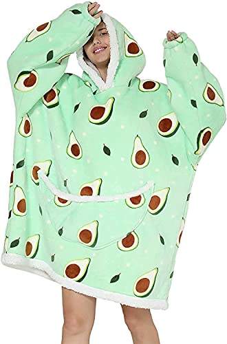 Übergroße Hoodie Decke Sweatshirt, Oversized Pullover für Damen Herren...