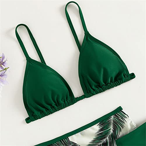 Betadog Girls Bikini Swimsuit 3 Pieces Bathing Suit with Shorts Adjustable Hawaii Swimwear 6-12 Years3