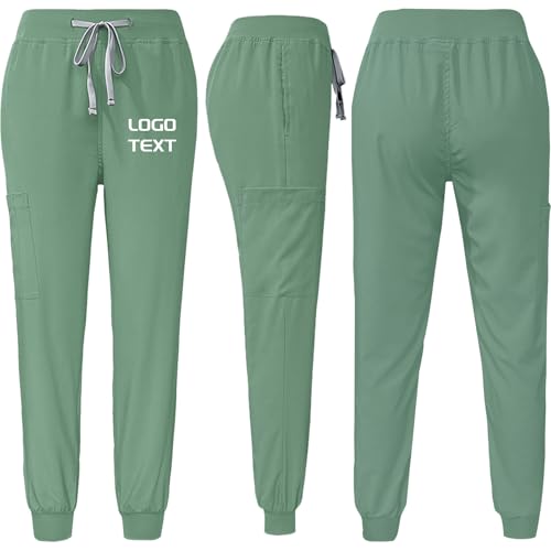 Custom Scrubs for Women Set V-Neck Top & Pants Jogger Suit Medical Uniform for Nurse Esthetician Workwear - Image 6