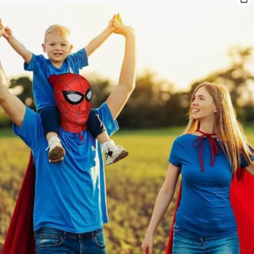 Image of Wanna Party 3D Super Hero Mask - Superhero Cosplay Accessory for Kids and Adults, Fun Role-Play Mask for Parties, Halloween, Dress-Up Events, and Action-Themed Celebrations