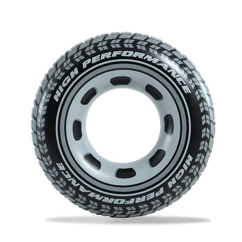 Schwimming Ring Erwachsene Teenagern,91cm/114cm Luftmatratze Schwimmreifen Aufblasbar schwarz Aufblasbare Schwimmbecken Schwimmer,Schwimmring Röhre für Männer Jungen Schwimmbad Wasser Party (91cm)