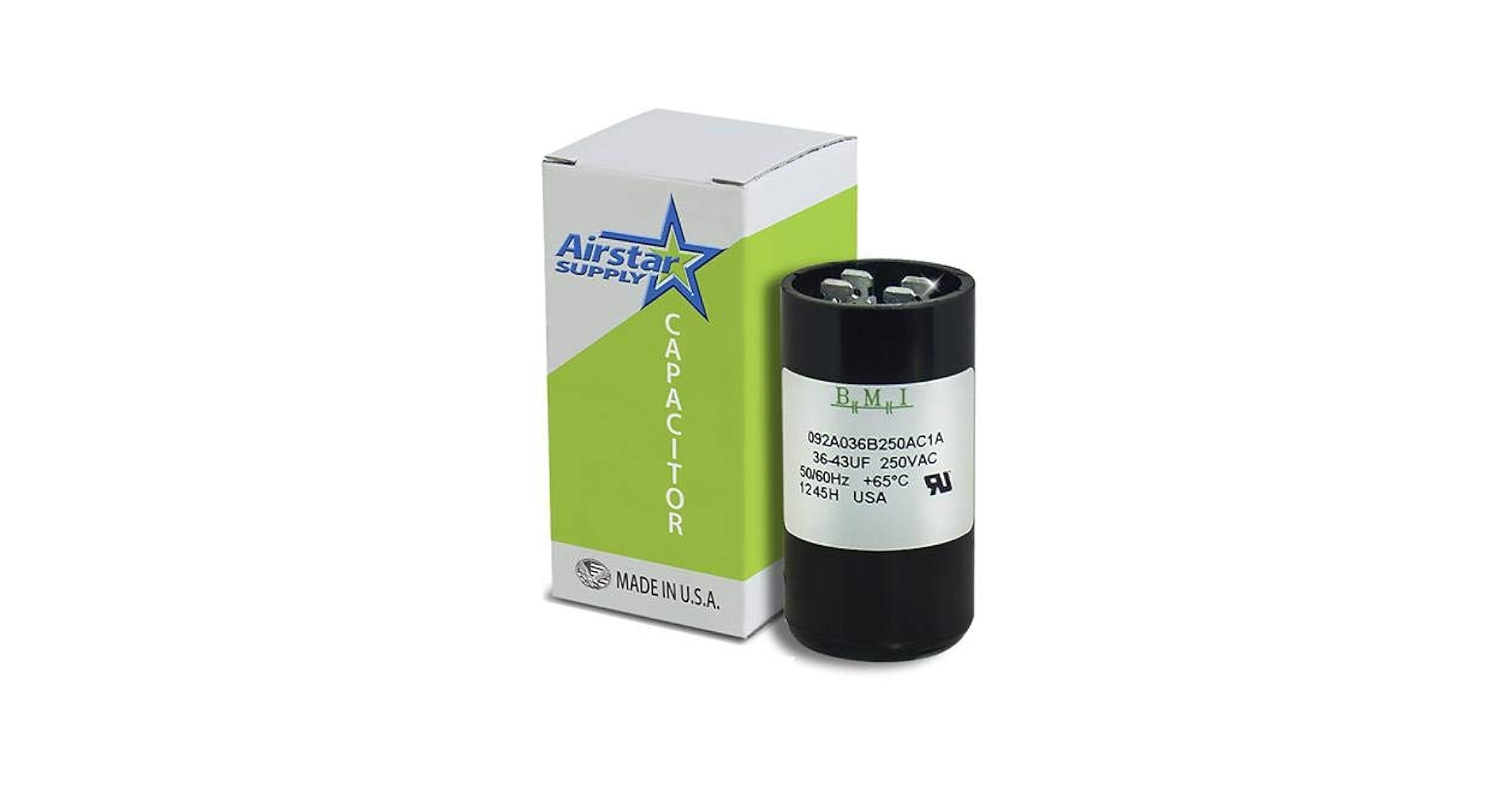 36-43 uF x 220/250 VAC - Well Pump Motor Start Capacitor