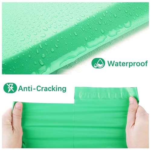 Image of Metronic Poly Mailers 14.5X19 500Pack, Strong Adhesive Shipping Bags for Clothing, Waterproof Mailers Poly Bags for Small Businesses, Flexible Mailing Bags Packages Bags Green