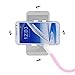 JJMG NEW CELL Phone Clip Holder For Desk, Bed Headboard, Wall Cabinet, Flexible 360° Rotation, Universal Device Stand, Lazy Pod, Gooseneck Long Arm Bracket Stabilize iPhone, Samsung, Google Phone PINK