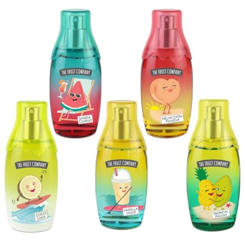 Pack Edición Especial Verano de 5 Eau de Toilette The Fruit Company de aromas frutales y frescos.