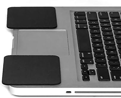 GRIFITI Large Slim Palm Pads Notebook Wrist Rests with Tacky Silicone Reposition for Hard and Sharp MacBooks and Laptops (2 Large 4 x 3.12 inches)