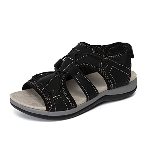 AOVIN Orthopedic Sandals Sport Sandals for Walking Beach Water with Arch Support Comfortable Hiking Sandals for Women Orthopedic Sandals (Color : Black, Size : 11 US)