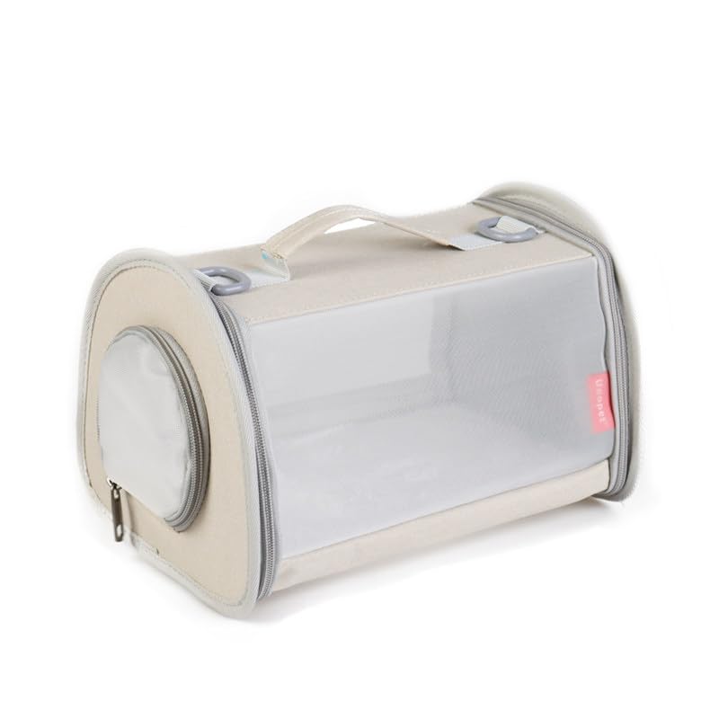 Kleintiertransporttasche Transportbox für Hamster Meerschweinchen Kaninchen Frettchen Chinchilla – Atmungsaktive Perspektivtasche mit Tragegriff für Reisen Ausflüge Tierarzt