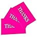 RXBC2011 Thank you for your order card Thanks Script Postcard Size 4x6 Inch Pack of 50 Hot Pink
