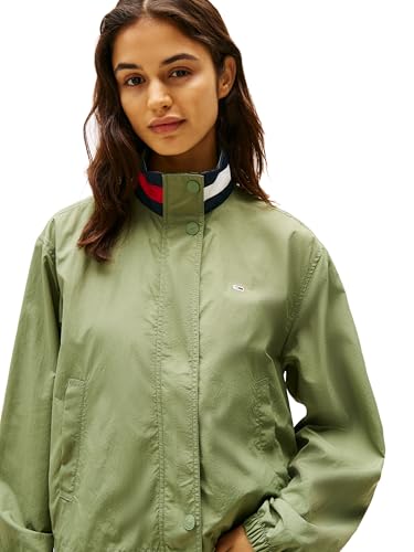 Tommy Jeans Women's Lightweight Varsity Windbreaker Jacket with Logo Detail2