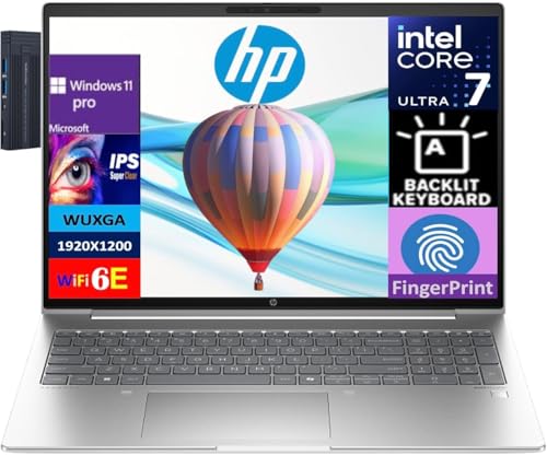 Image of HP ProBook 460 G11 16" IPS WLED WUXGA Display Laptop, Intel Core Ultra 7 155U, 32GB RAM 1TB SSD, Backlit Keyboard, Fingerprint Reader, Wi-Fi 6E, Bluetooth 5.3, Windows 11 Pro, Pike Silver