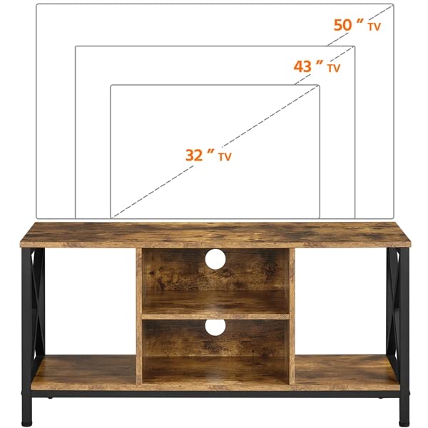 Yaheetech Mueble TV Salón hasta 45 Pulgadas Mesa TV para Televisor Mesa Television de Industrial Madera 106 x 40 x 50,5 CM Marrón
