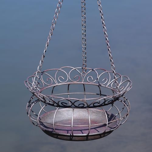 AIHAOKAN Metal Hanging Planters,Plant Hanger Basket Decorative Plant Pot Holder