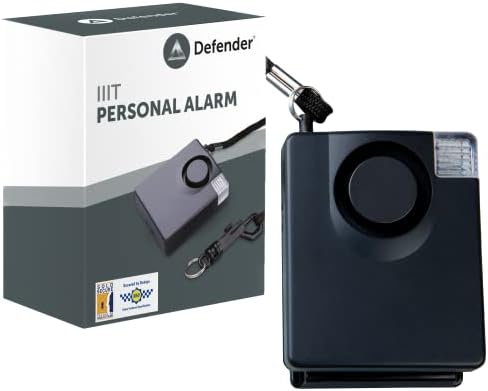 Defender IIIT Ultra Loud Personal Attack Alarm - 143dB Siren High...