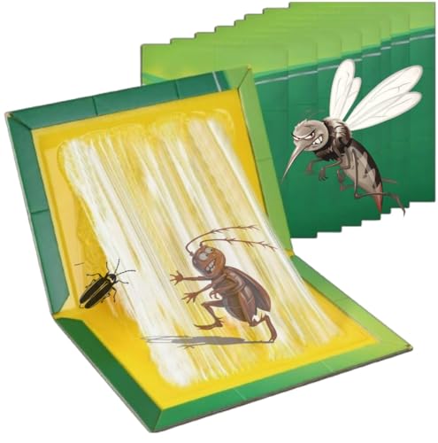 Sticky Pest Pads Pack of 20 Extra-Strong Large Traps for Indoor & Outdoor Use Trap Boards for Home Kitchen Garage Garden (20)