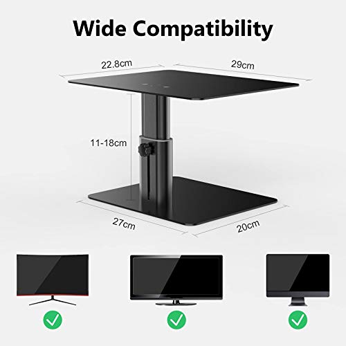 Nillkin Monitor Stand Riser For Desk - Adjustable Height Computer Monitor Stand, Ergonomic Aluminum Computer Desk Holder For Tv, Imac, Laptop,Macbook Air/Pro, Dell, Hp, Lenovo And Other Screen Display #TOP5