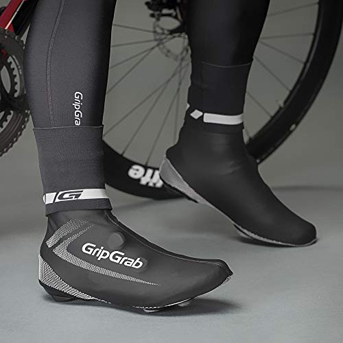 GripGrab Unisexe - Cyclingaiter Adulte Couvre-Chaussures de Cheville Couvre-Chaussures de Pluie de Cyclisme en néoprène imperméable guêtres de vélo gantelets vélo, Noir, L/XL - Image 3
