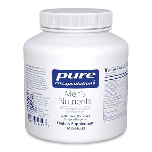 Pure Encapsulations Men's Nutrients - Multivitamin Mineral Supplement to Support Energy, Endurance & Stamina in Men Over 40* - with Vitamin D, Vitamin C & Trace Minerals - 180 Capsules