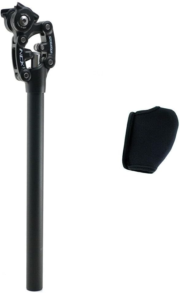 SP12 NCX Suspension Seat Post with Protective Cover 27.2X350mm,Black, VK2350