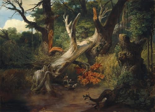 Tableau Chasse dans les Marais Pontins par Horace Vernet impression d'art mural 60x90cm