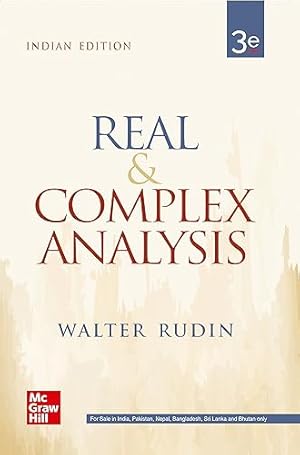 Book cover REAL AND COMPLEX ANALYSIS 3RD EDITION