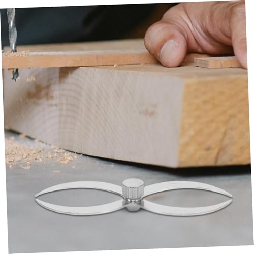 Calibrador de doble extremo para grosor de cuencos, calibre para torneado de madera exterior miniatura 6